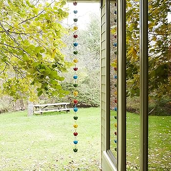 Amazon.com : Vintage Bloom Multicolor Rain Chain, Functional
